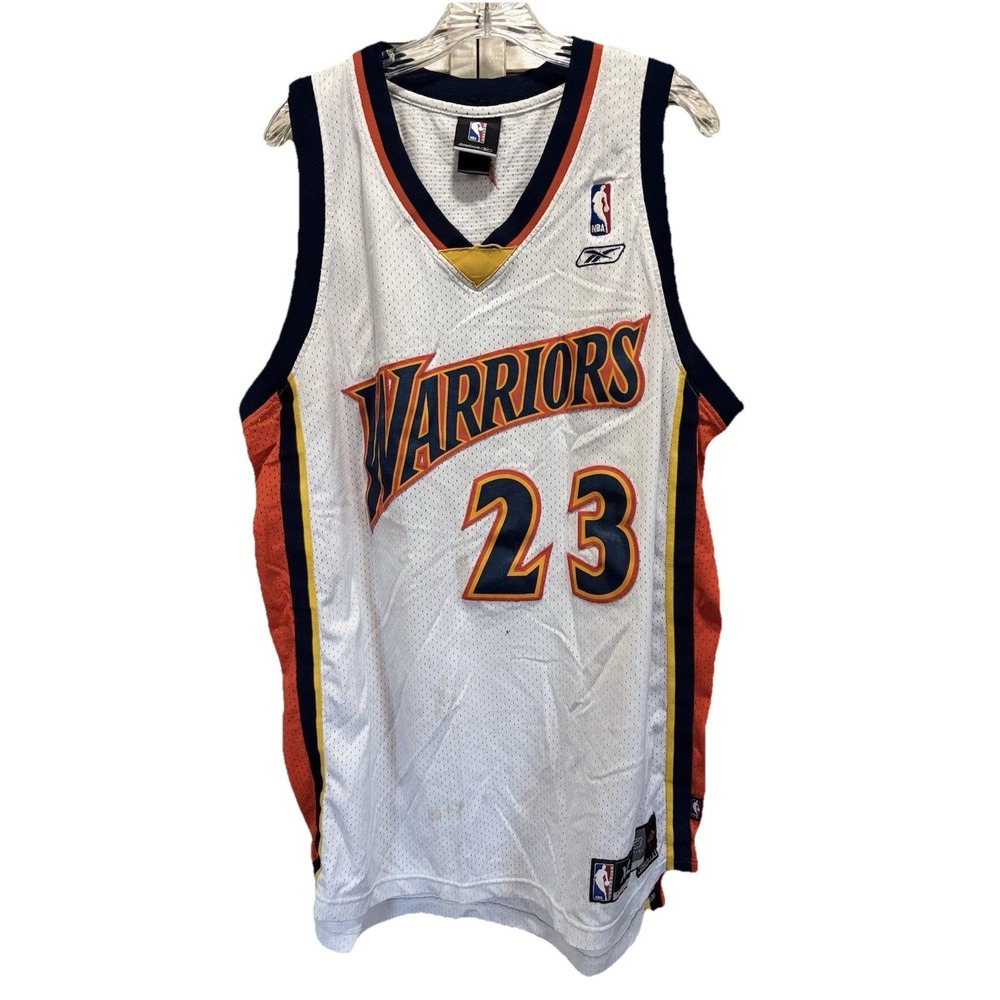 Vintage Reebok NBA Golden State Warriors Jersey Tank Sz XL #23 Richardson Embrod